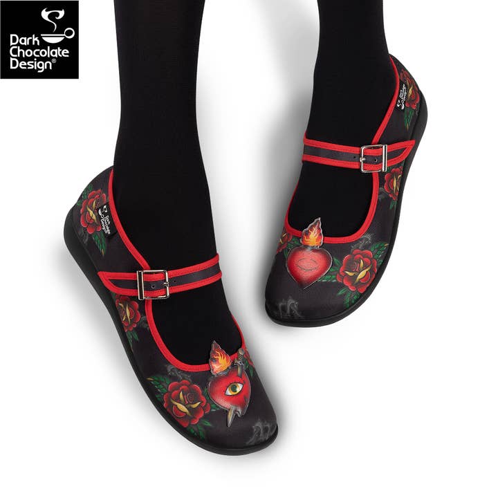 Popping Candy - Wholesale Flats – Women’s - Hot Chocolate Design Heart MJ2