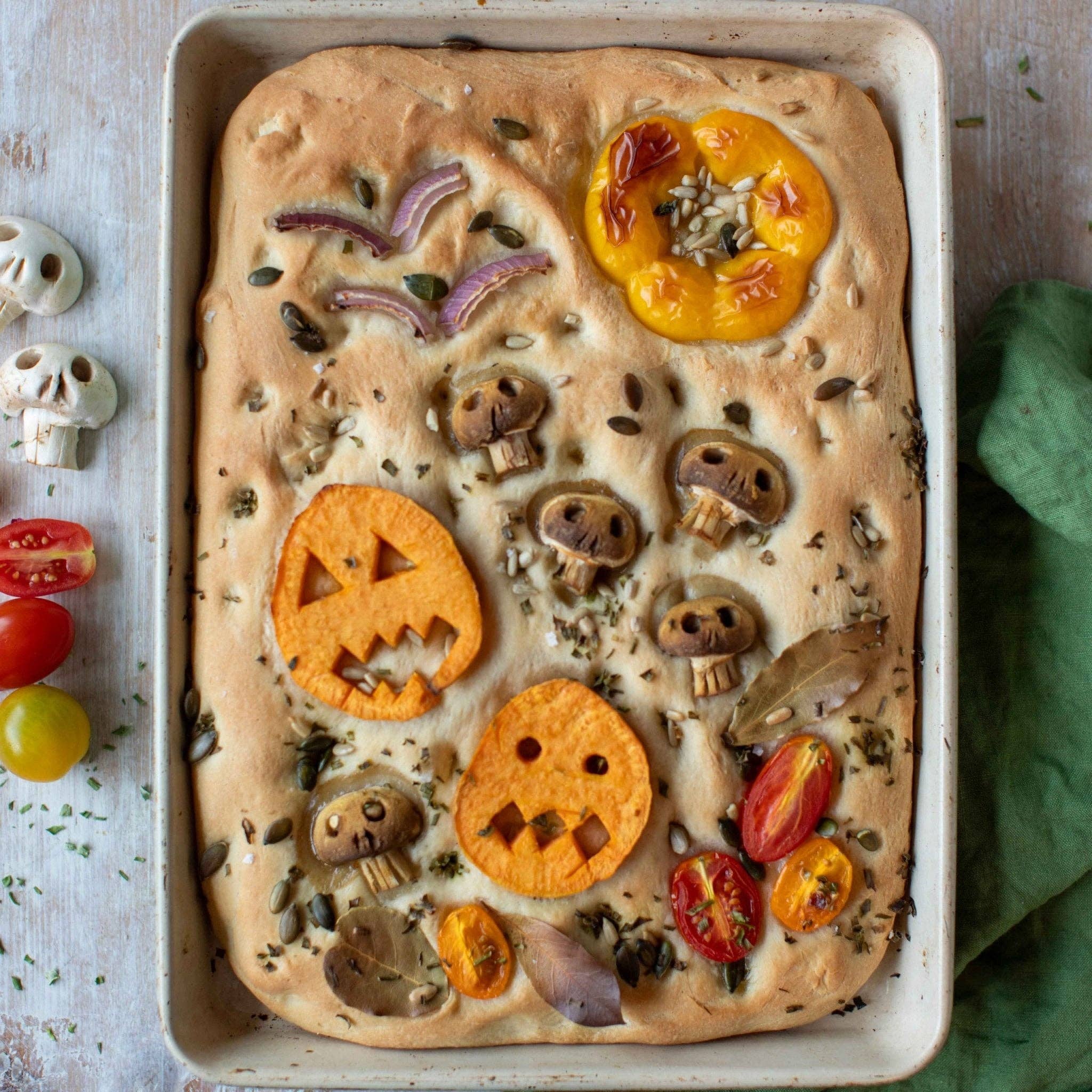 Honeywell Bakes – wholesale Bread mix – Garden Focaccia Bread Baking Kit4