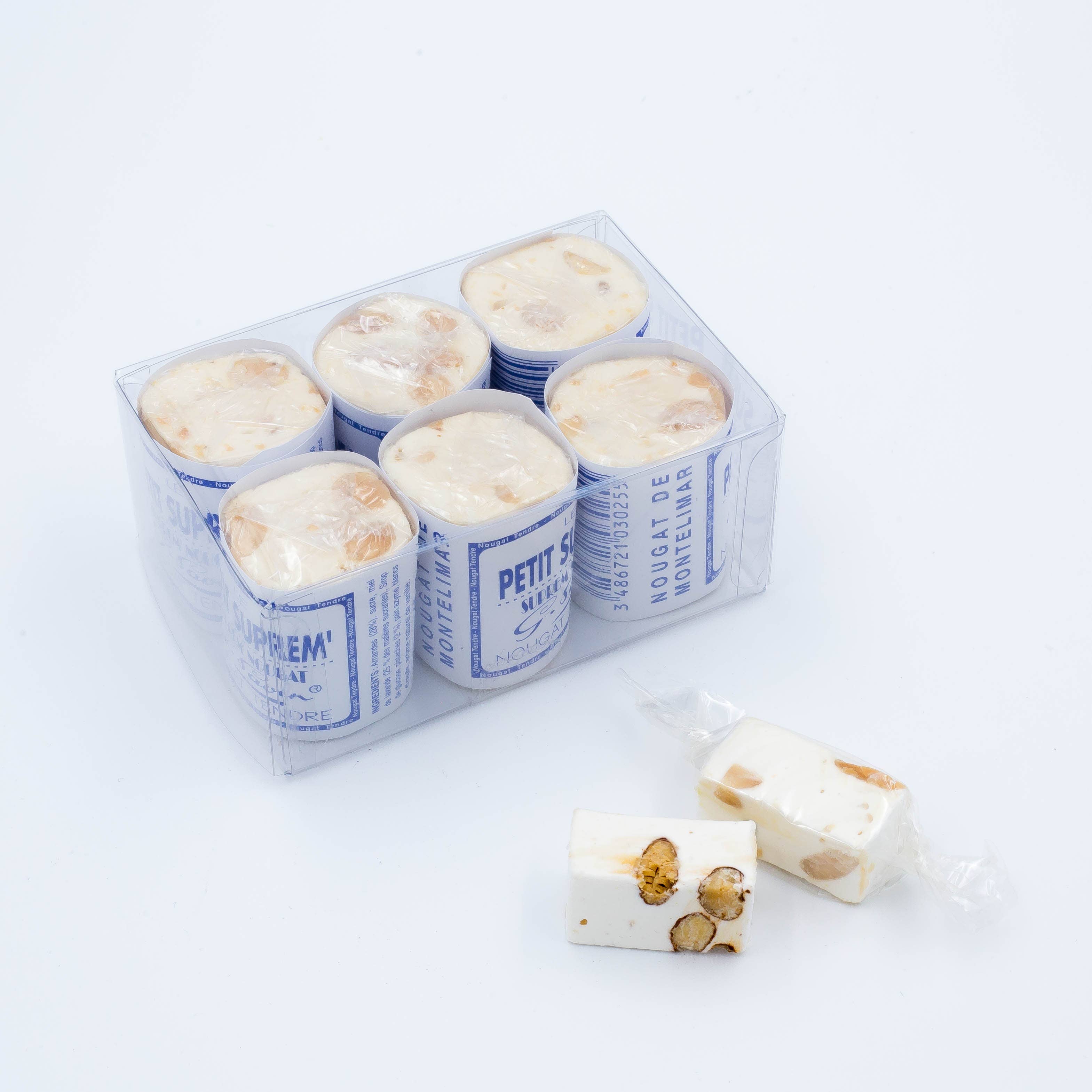SUPREM' NOUGAT – wholesale Nougat – Box of 6 small Suprem' - Soft nougat - 150g1