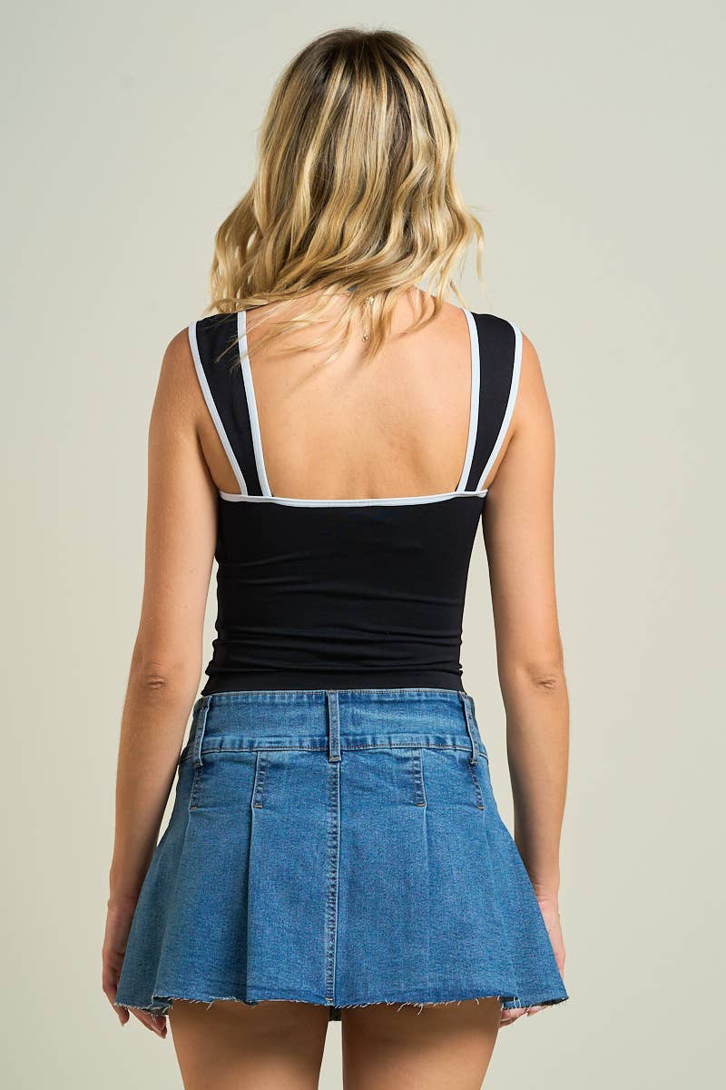 ANWND - Wholesale Tank Top - Women's - 55639-HEART NECK SEAMLESS TOP6