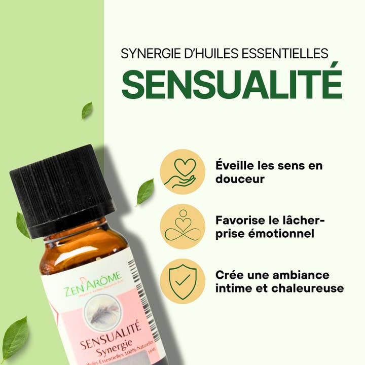 Zen'Arôme - Vente Huile essentielle - Synergie d'Huile Essentielle Sensualité à Diffuseur - 10 ml4