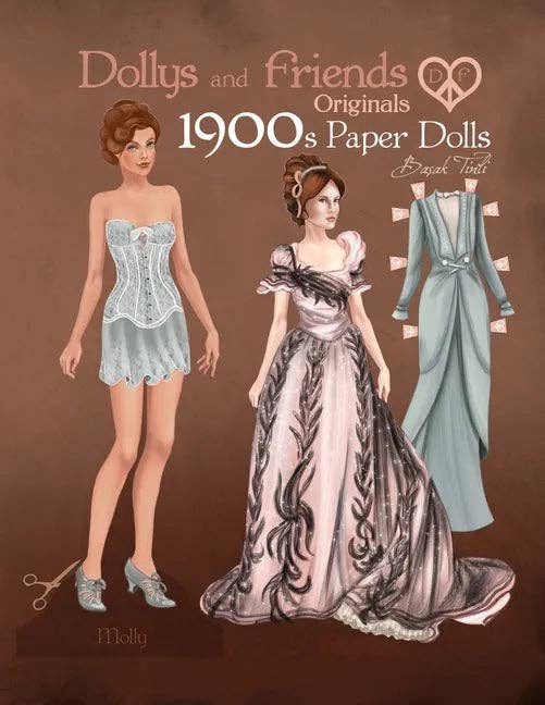 Books by splitShops - Wholesale Crafts, Hobbies & DIY - Dollys and Friends Originals 1900s Paper Dolls: Edwardian and La Belle Epoque Vintage Fashion Dress Up Paper Doll Collection - Paperback0