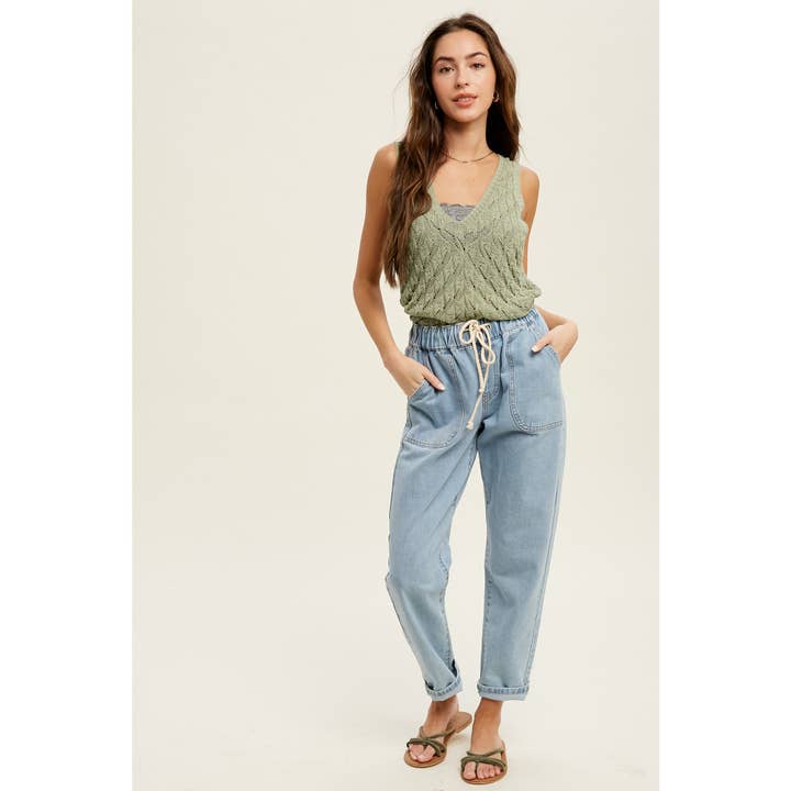 Wishlist Apparel - Venta al por mayor Jersey de punto - Mujer - JERSEY DE PUNTO CON PATRÓN TRANSPARENTE / WL19-35015