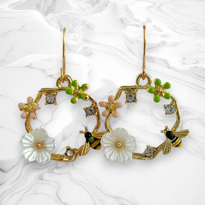 Bee & Buttercup Earrings for wholesale by Piccadilly Pendants