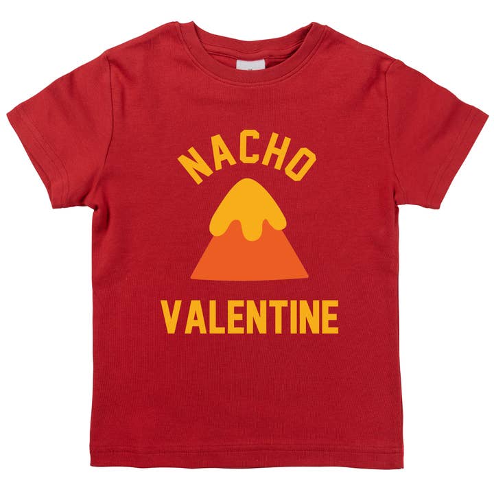 Nacho Chip Cheese Valentine's Day Funny Organic Kids Shirt for wholesale by Spunky Stork