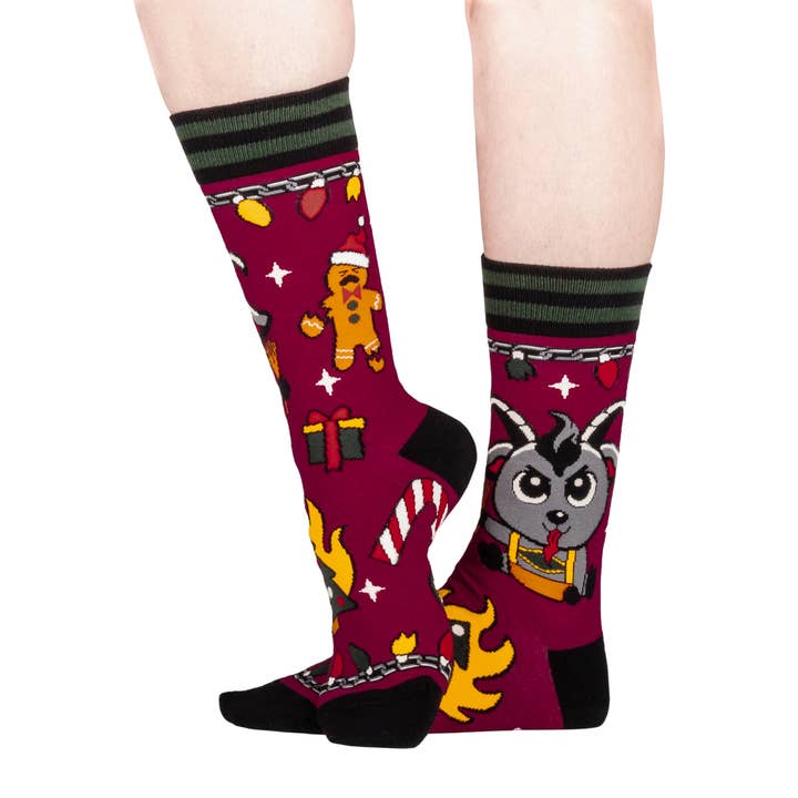 FootClothes LLC - Wholesale Socks - Unisex - Kwampus Holiday Crew Socks