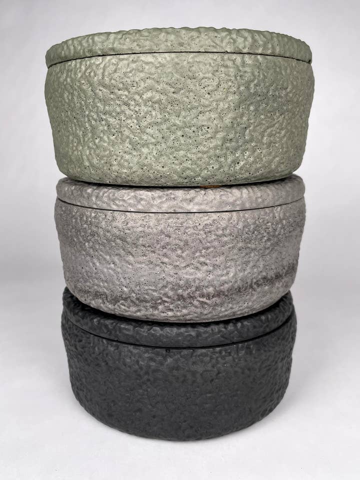 Betonglåda | Conteneur en béton de 5'' avec couvercle pour la vente par Nordic Pine Home