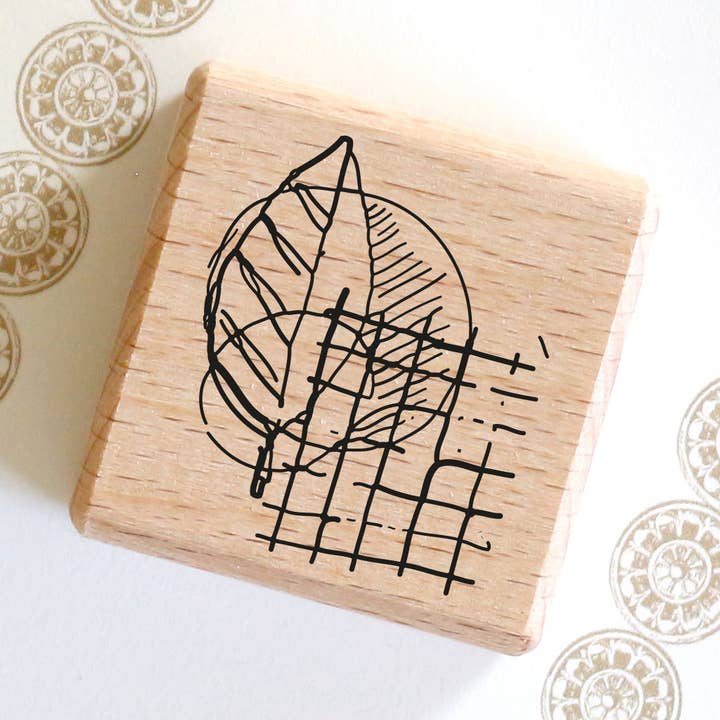 Tampon - Floral abstrait n° 54 pour la vente par Emadam - Art & Design