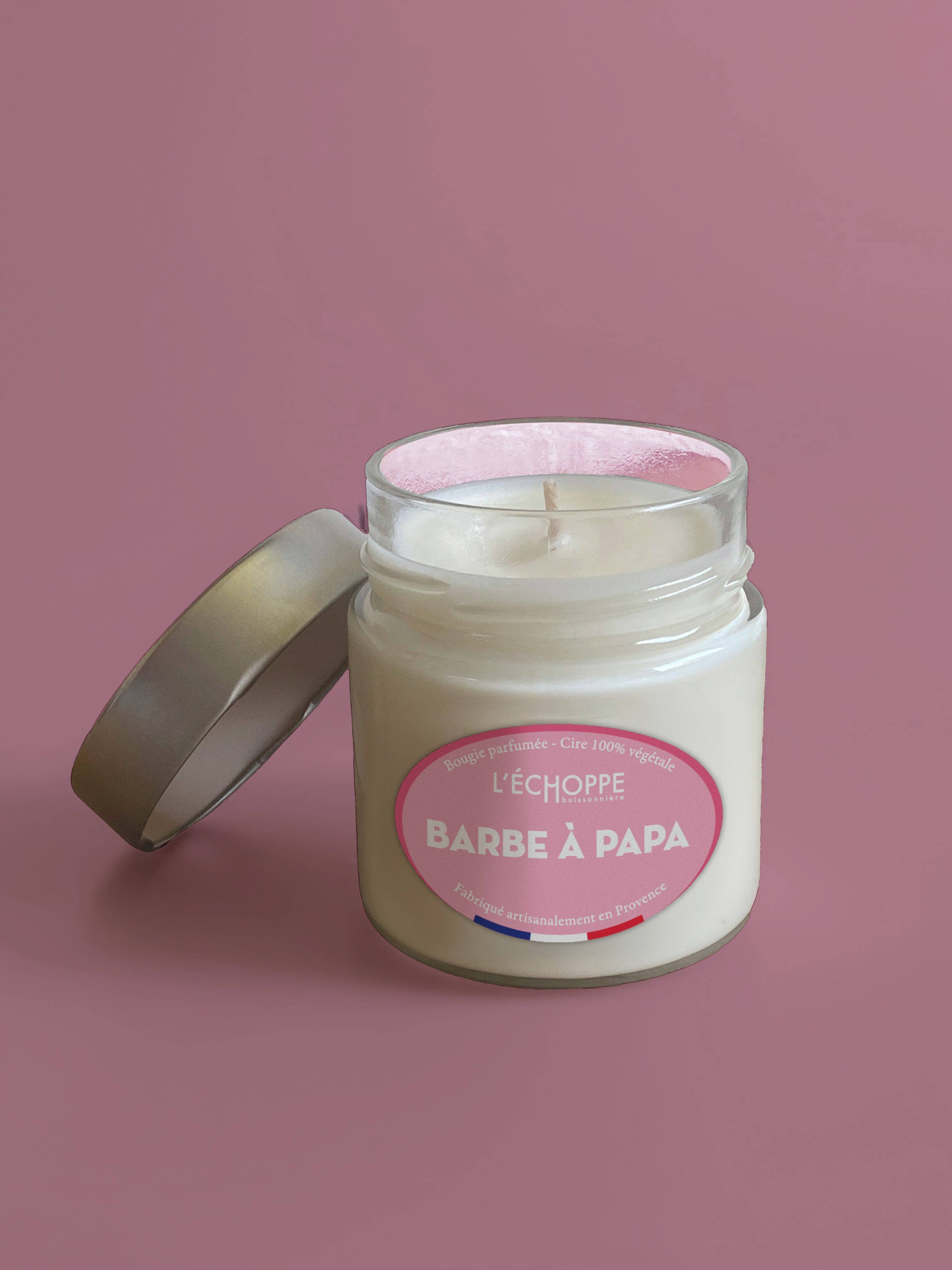 L'Échoppe Buissonnière - Wholesale Jar/Filled Candle - Cotton Candy - Scented Candle 180g2