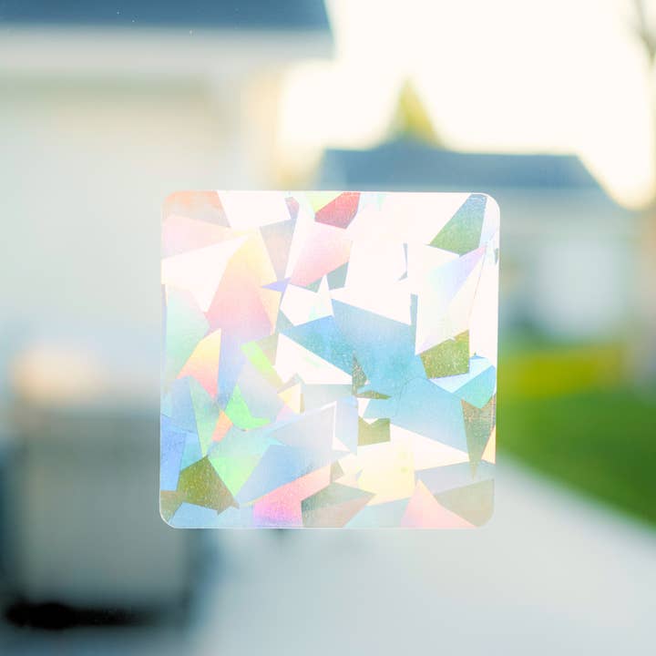Damron Decor - Wholesale Suncatcher - Blank Shape Rainbow Window Suncatcher Sticker Prism Film5