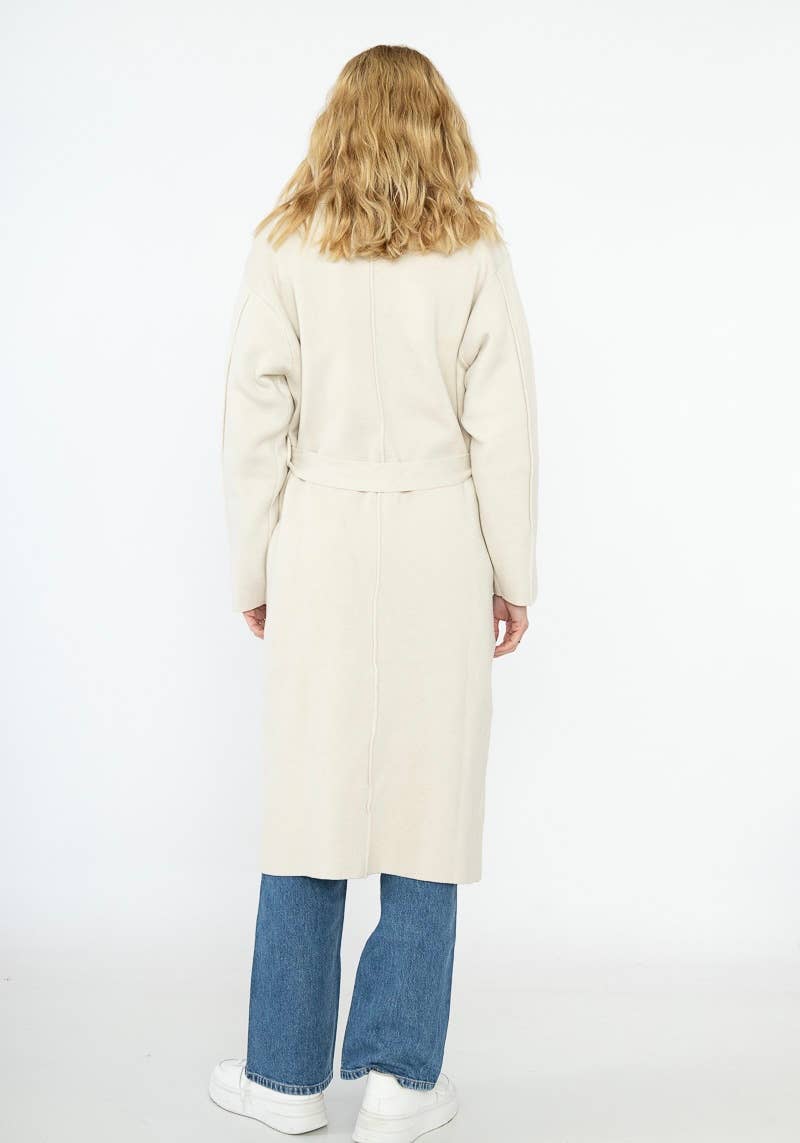 LINEN & COTTON HOUSE - Wholesale Coat - Women's - Classic knitted coat 13103. FALL WINTER CLOTHING8