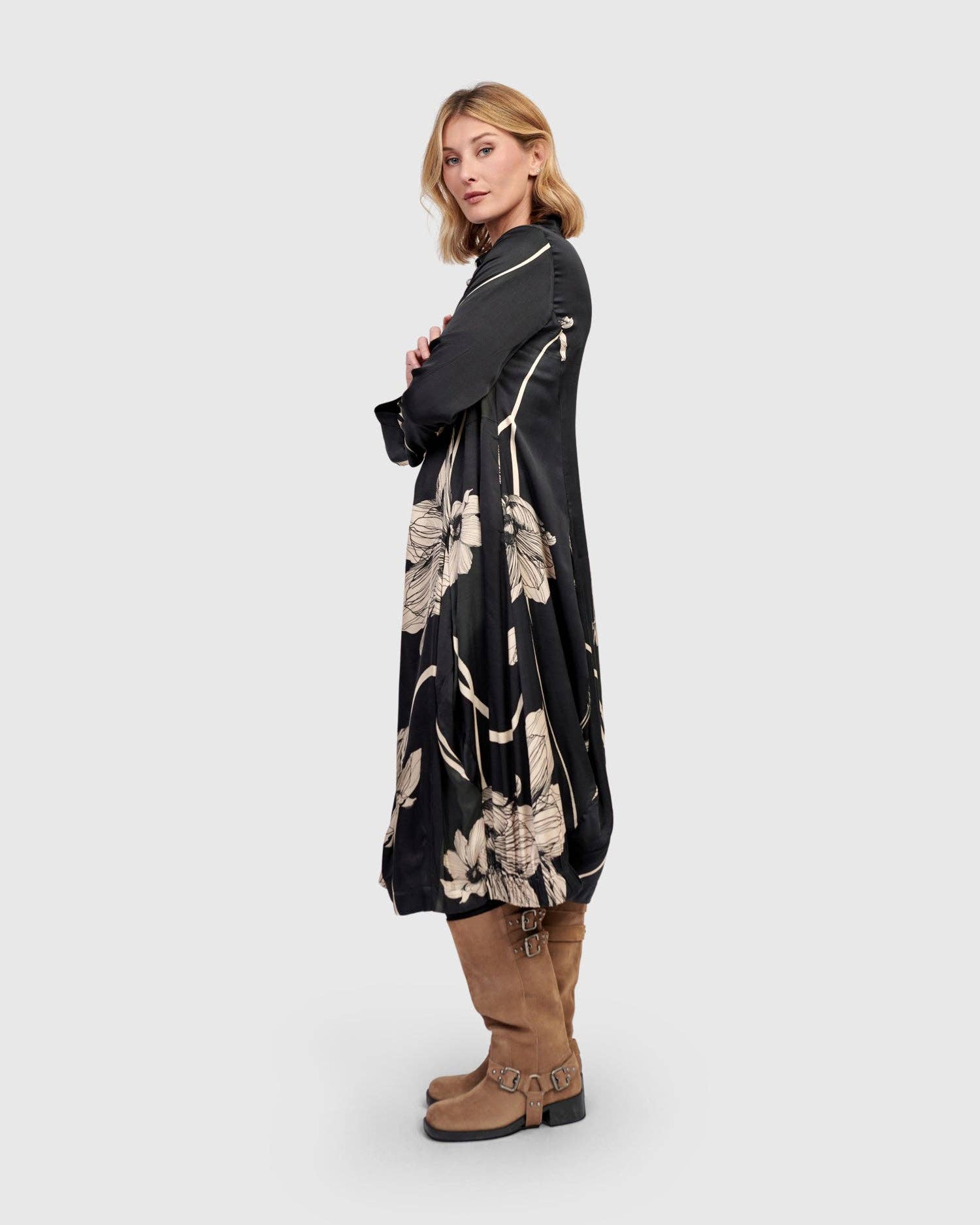 Brie Shirtdress, Floral for wholesale on Faire3