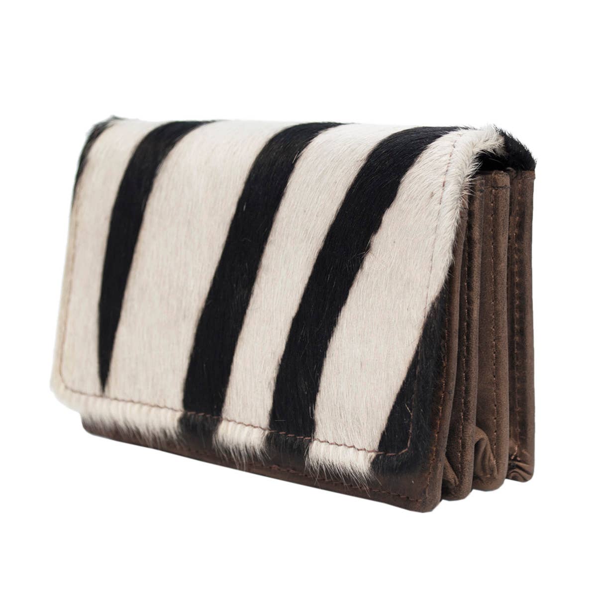 Arrigo - Wholesale Wallet - Women's - Dark Brown Leather Ladies Wallet - Animal Print - Arrigo13