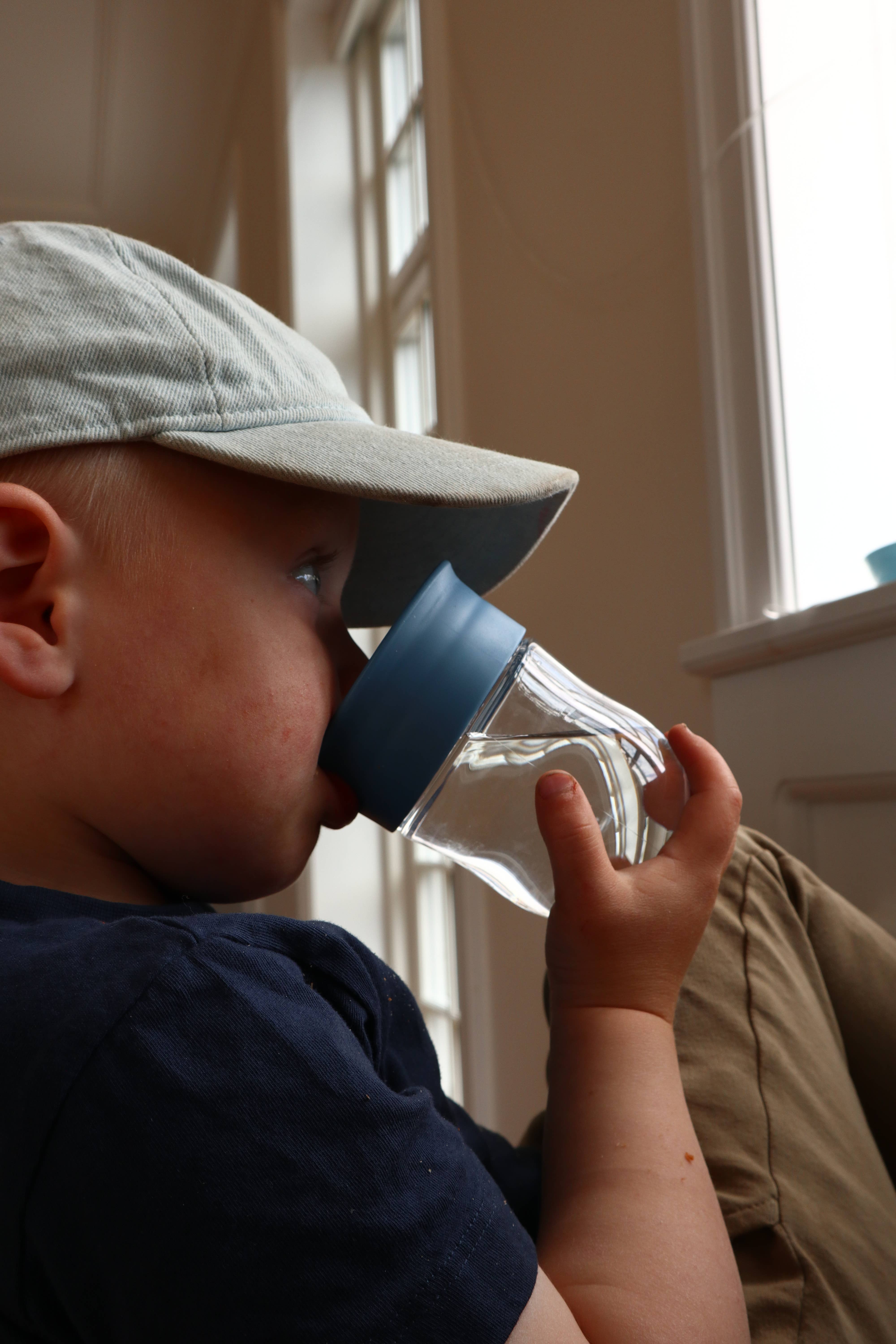 mininor - Wholesale Drinking Glass/Cup - Kids & Baby - Training Cup 220ml "Blue whale"