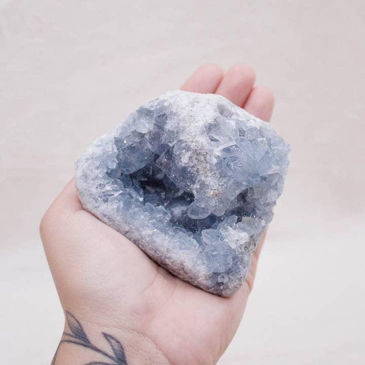Tiny Rituals - Wholesale Spiritual Stone/Crystal - Celestine Geodes - AAA Premium Quality17