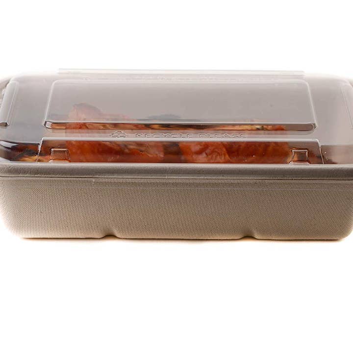 EcoQuality - Wholesale Food Storage Container - 34Oz Compostable Rectangular Food Containers with Lids