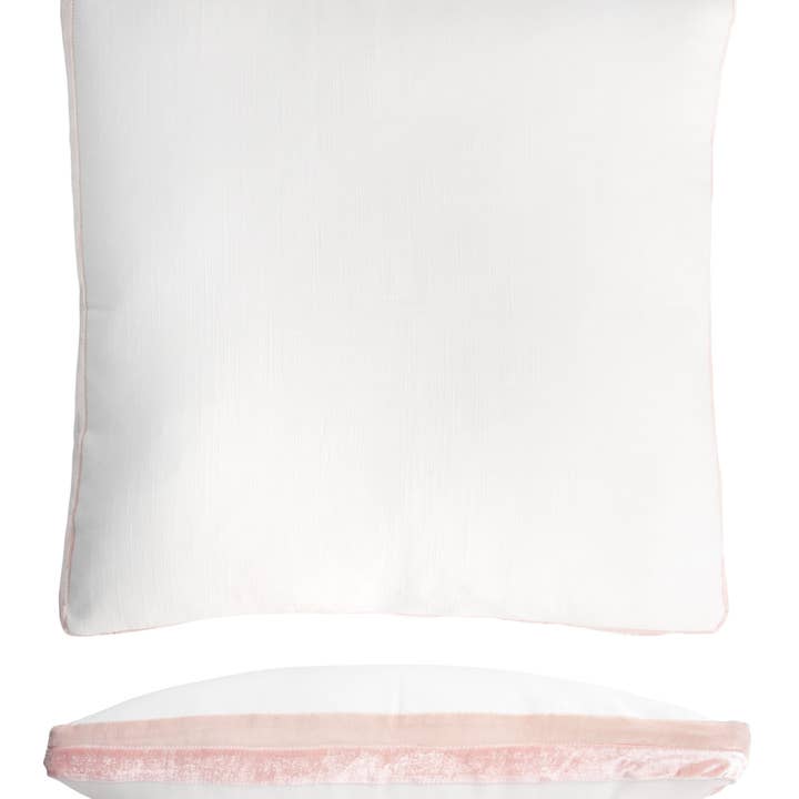 Almofada quadrada de smoking duplo com listras de smoking de veludo por atacado de Kevin O'Brien Studio