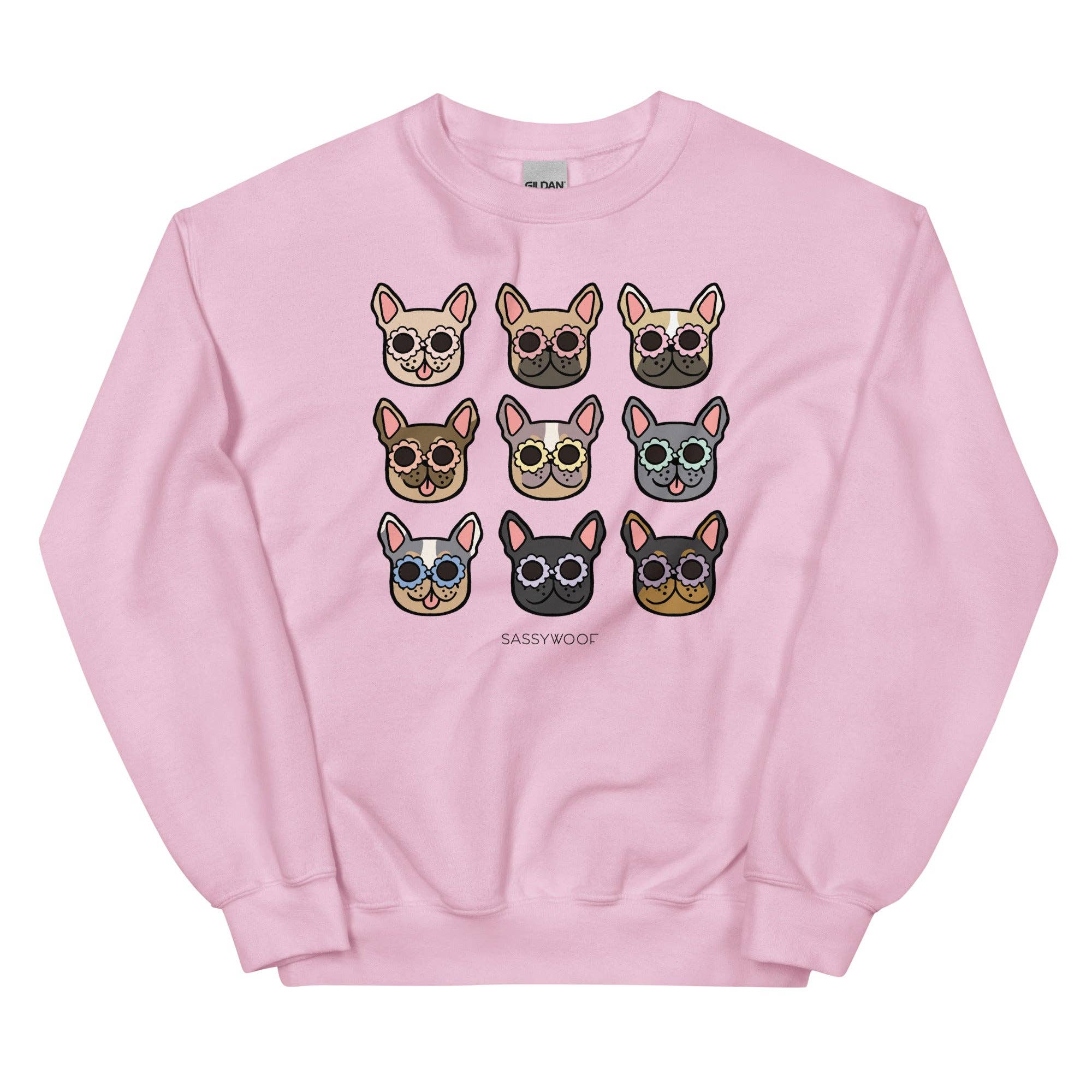 SASSY WOOF - Wholesale Graphic Sweatshirt - Unisex - Frenchie Sweatshirt4