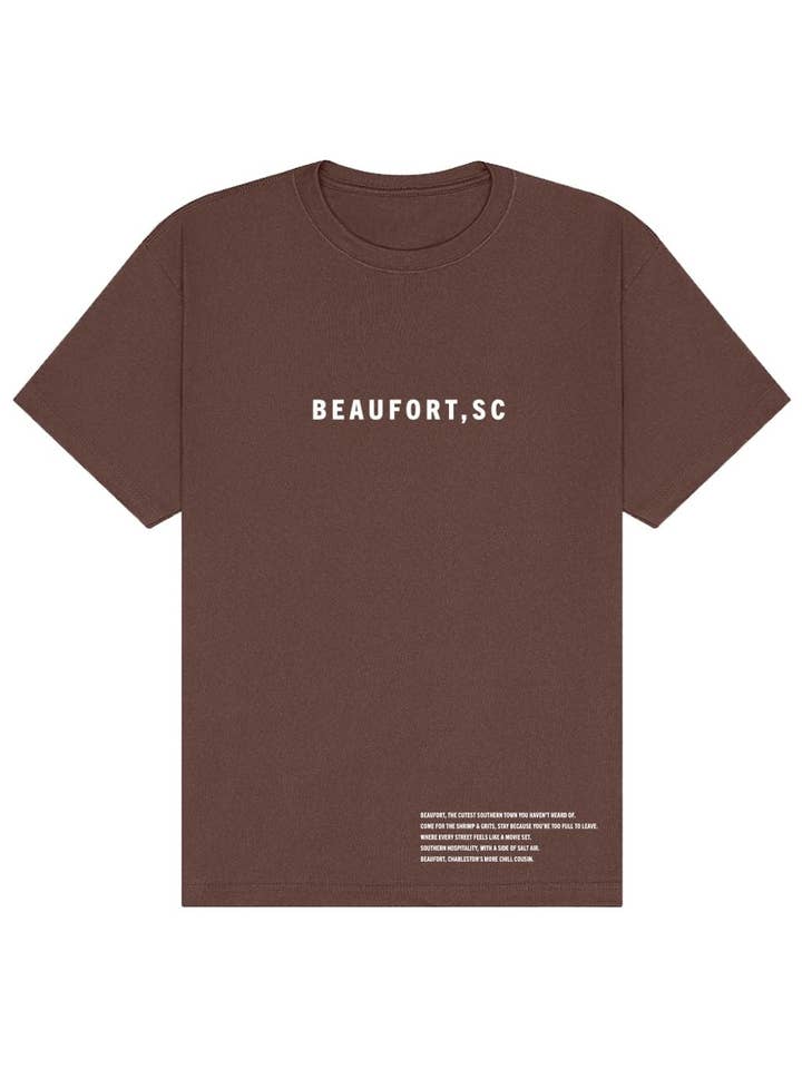 Beaufort, SC Oversized Unisex Tee for wholesale by Tourist Tee Co.