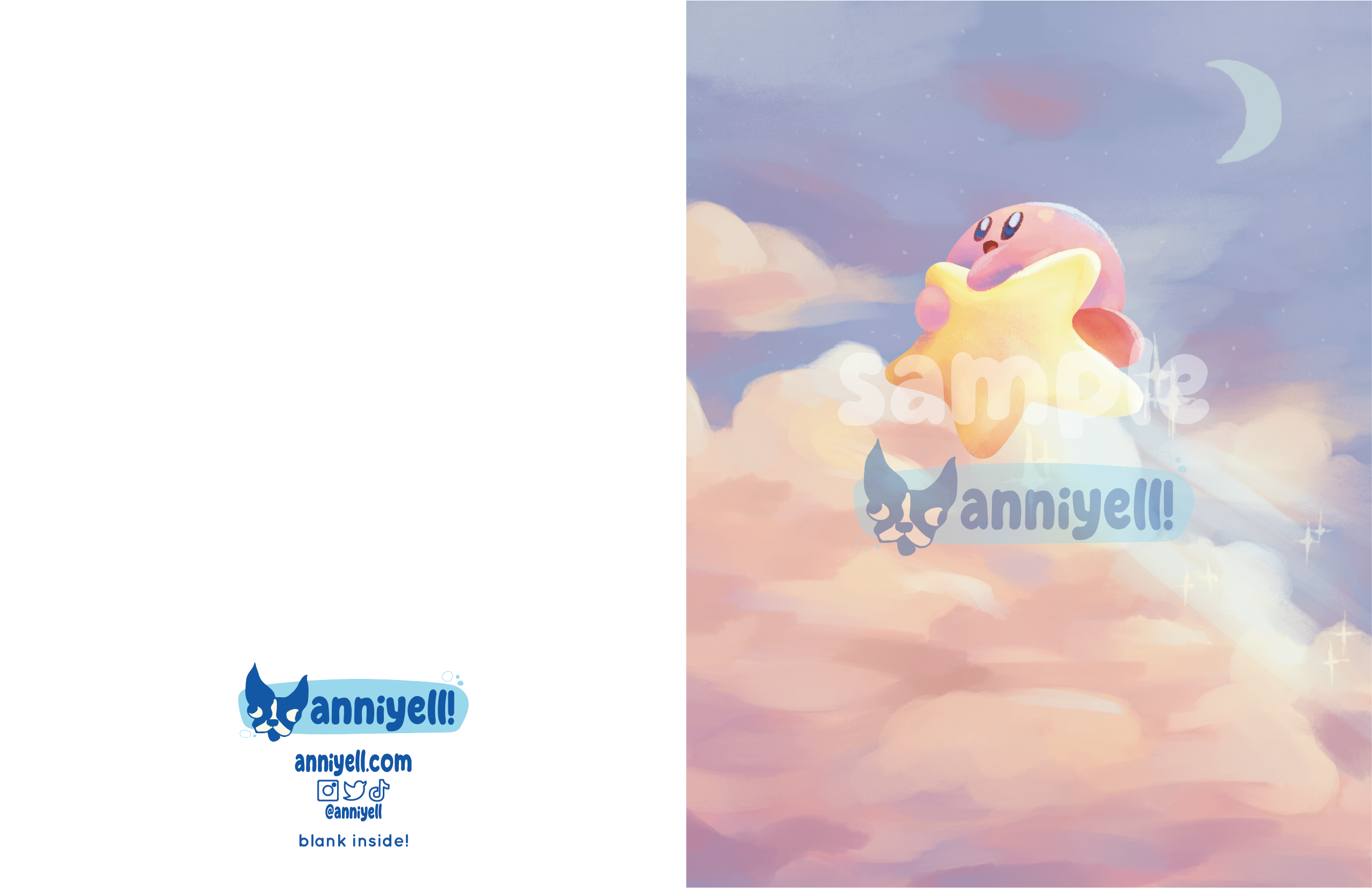 anniyell - Wholesale Everyday Greeting Card - flyin kirby Greeting Card1