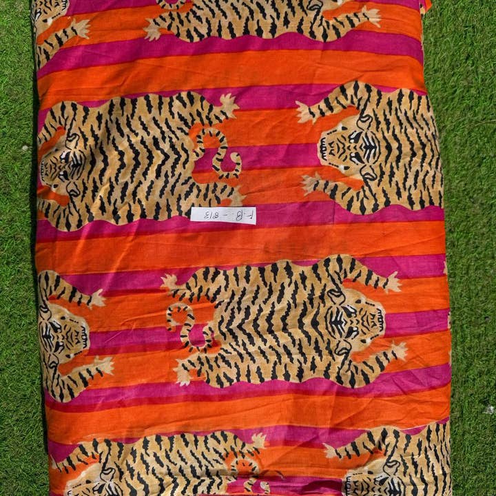bhavnas boutique - Wholesale Fabric Paint - Tiger Print Dressmaking Fabric Cotton Fabric Women Clothing4