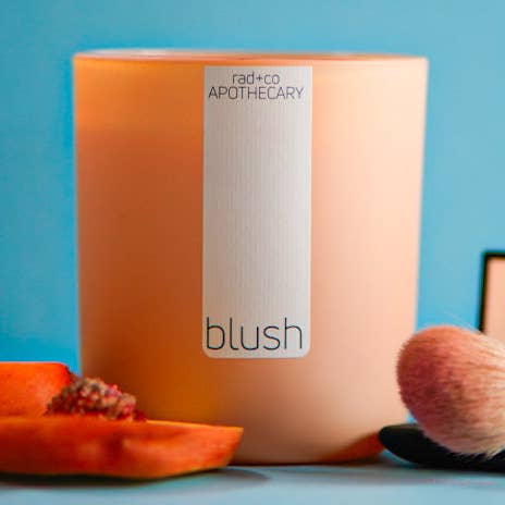 blush 12 oz candle for wholesale by rad+co APOTHECARY