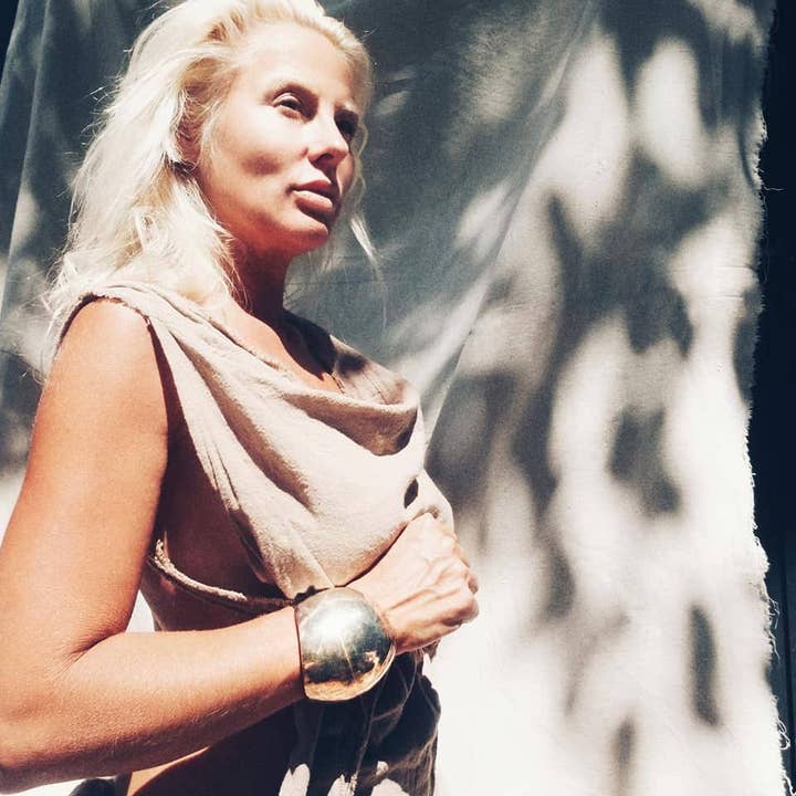 Bisjoux - Wholesale Cuff Bracelet - Globe dome brass handcrafted bold big Cuff bracelet6