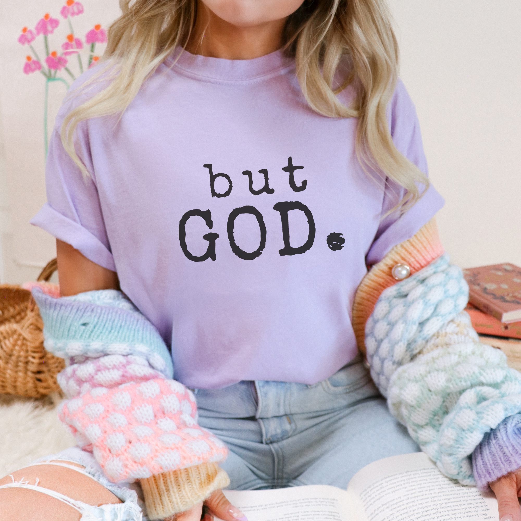 Trendznmore - Modern Graphic Apparel - Wholesale Screen Printed T-Shirt - Women's - but GOD. Graphic Tee3
