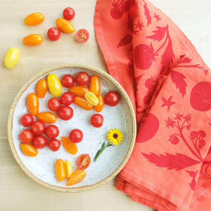 Elana Gabrielle - Wholesale Dinner & cloth napkin - Tomato Linen Napkins - Set of 24