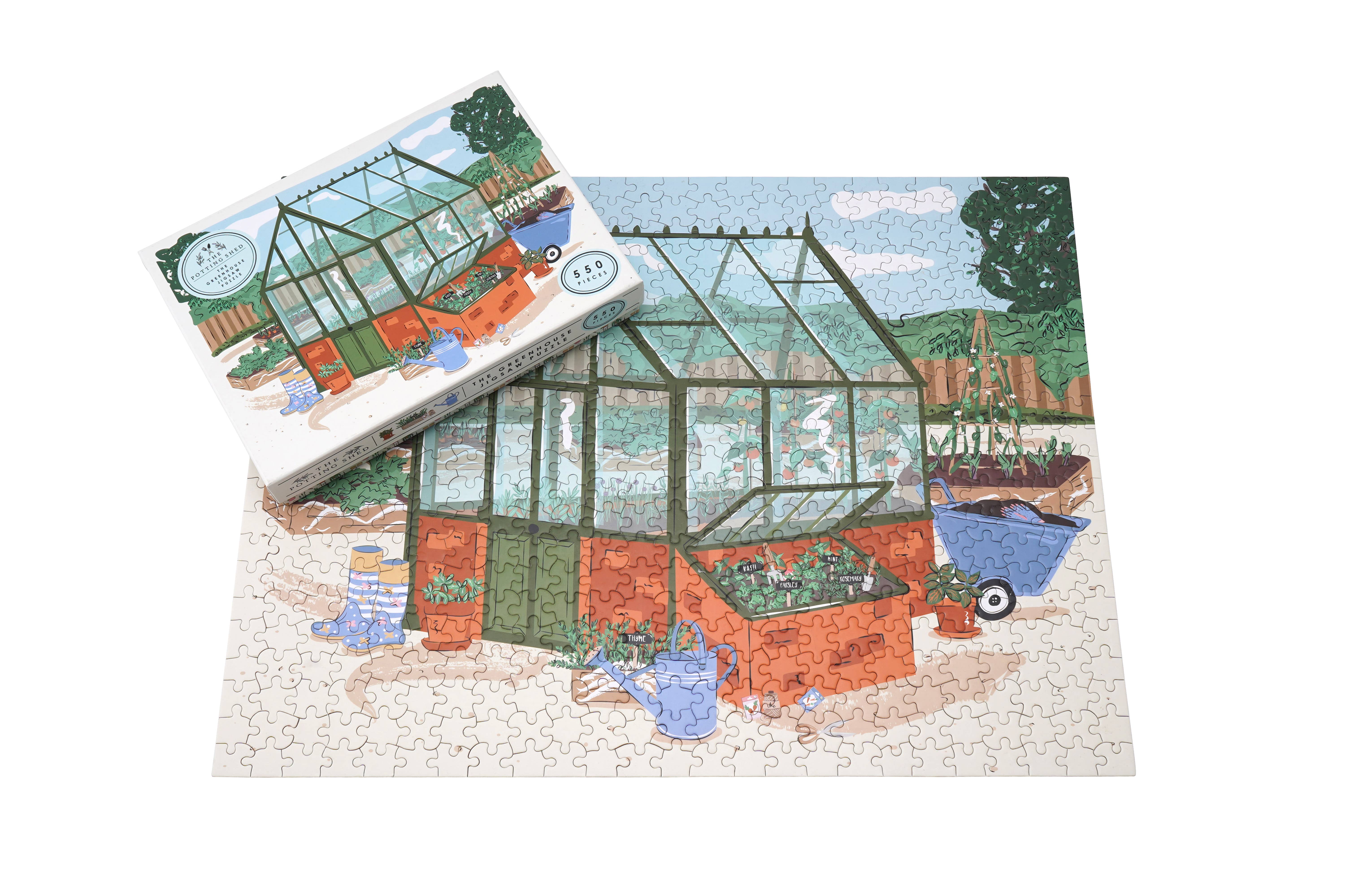 CGB Giftware - Vente Puzzle – adulte - The Potting Shed Puzzle à effet de serre 550 pièces0
