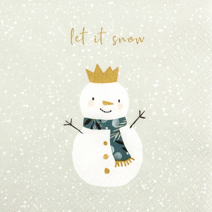 Snowman King lunch napkins for wholesale by Home Fashion - Carl Dietrich GmbH