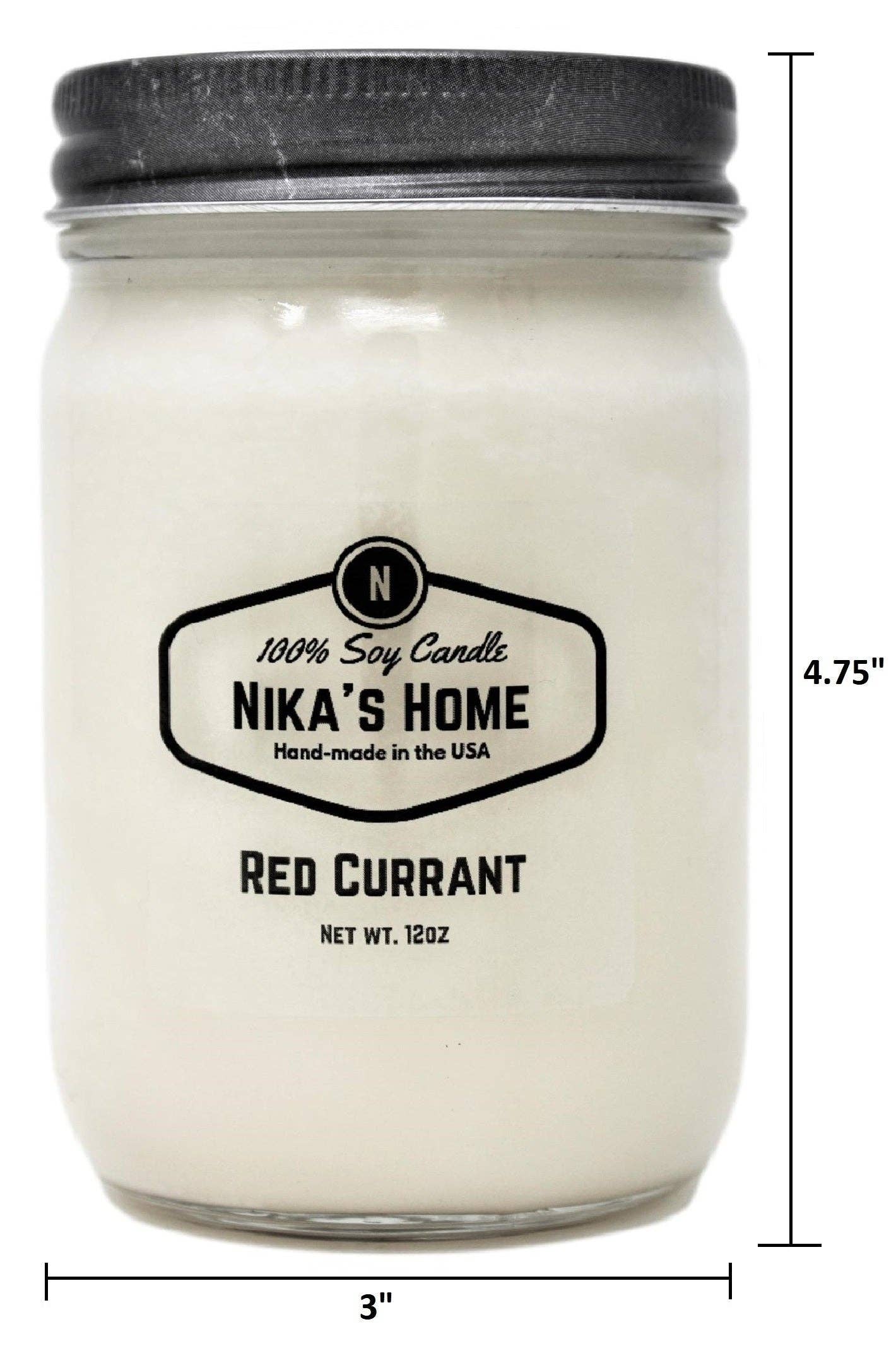 Nika's Home - Wholesale Jar/Filled Candle - Red Currant2