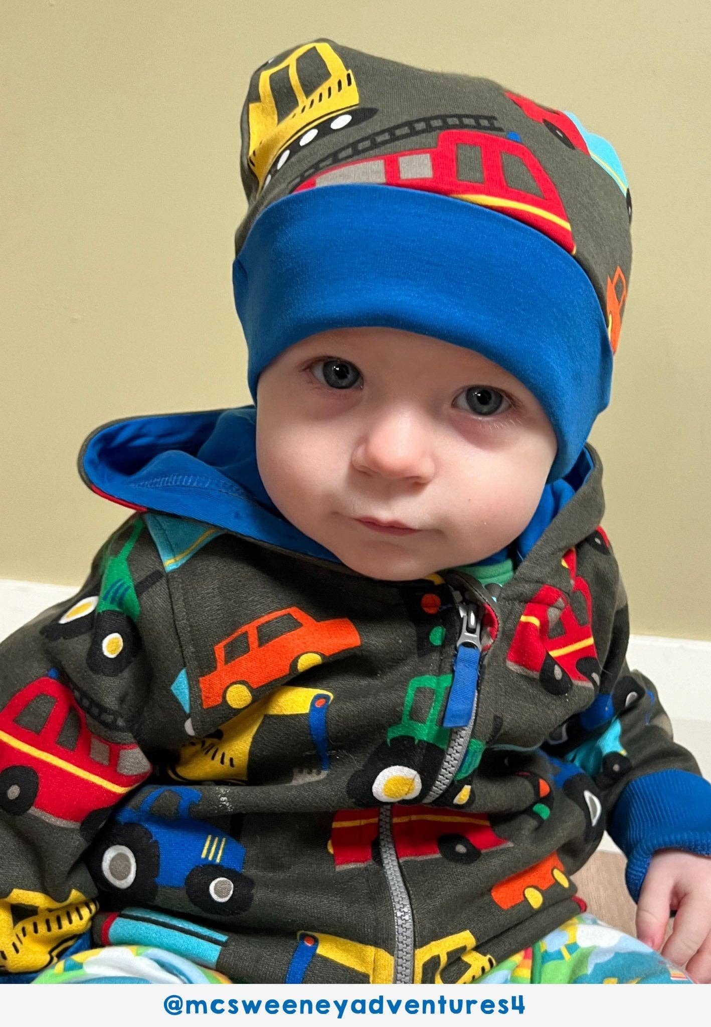 Toby Tiger - Vente Sweat à capuche – enfant - Sweat à capuche imprimé Organic Transport1