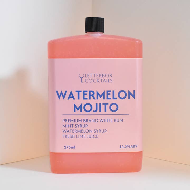 Watermelon Mojito for wholesale by LetterBox Cocktails