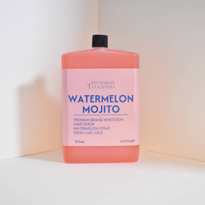 Watermelon Mojito for wholesale by LetterBox Cocktails