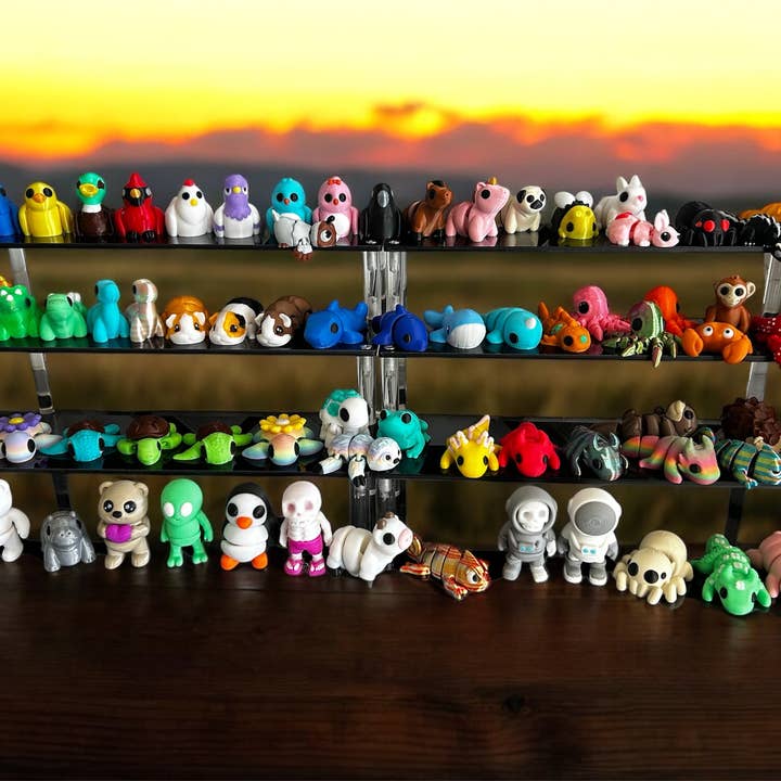 3D in Paradise - Wholesale Fidget Toy - Kids - Bundle of 100 Mini 3D printed fidget toys articulated petsÂ
