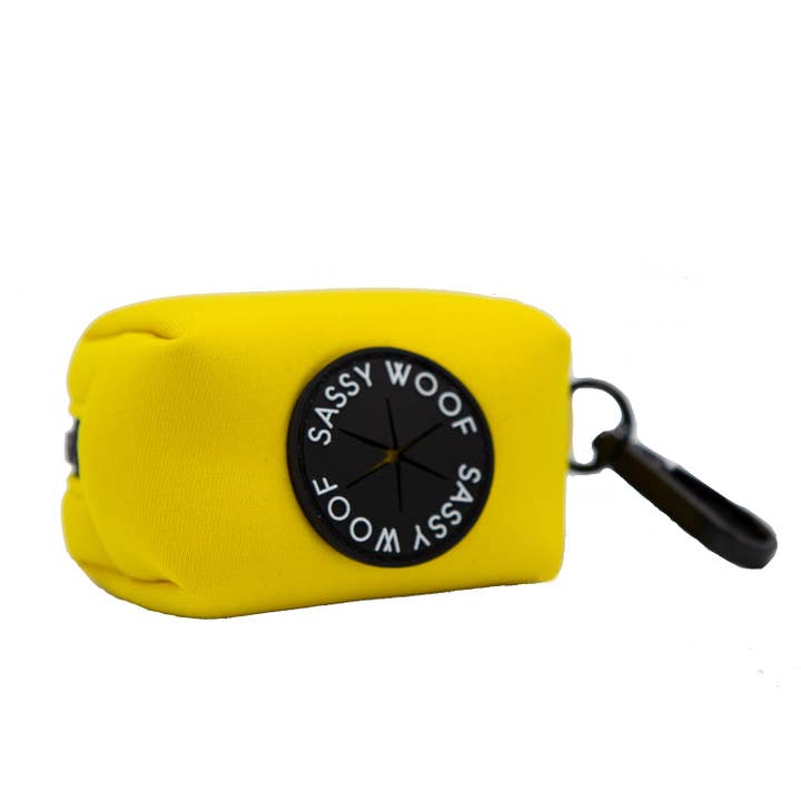 Dog Waste Bag Holder - Neon Yellow for wholesale by SASSY WOOF