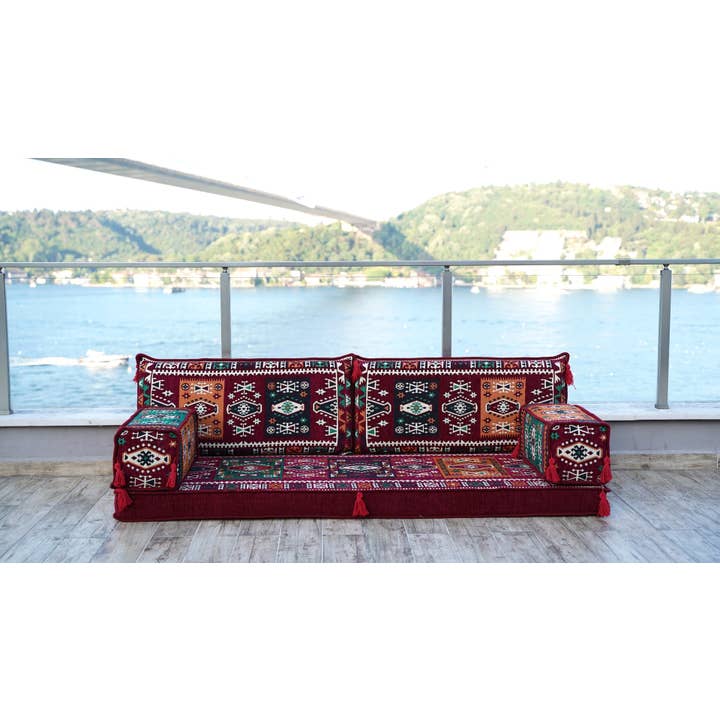 Kastanjebruine zitbank, Arabische bank, bank in de woonkamer voor wholesale door Arabic Sofa