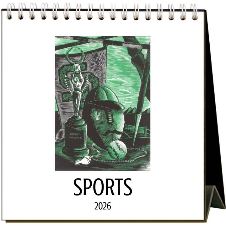 Found Image Press - Wholesale Calendar - Sports 2026 Desk Calendar