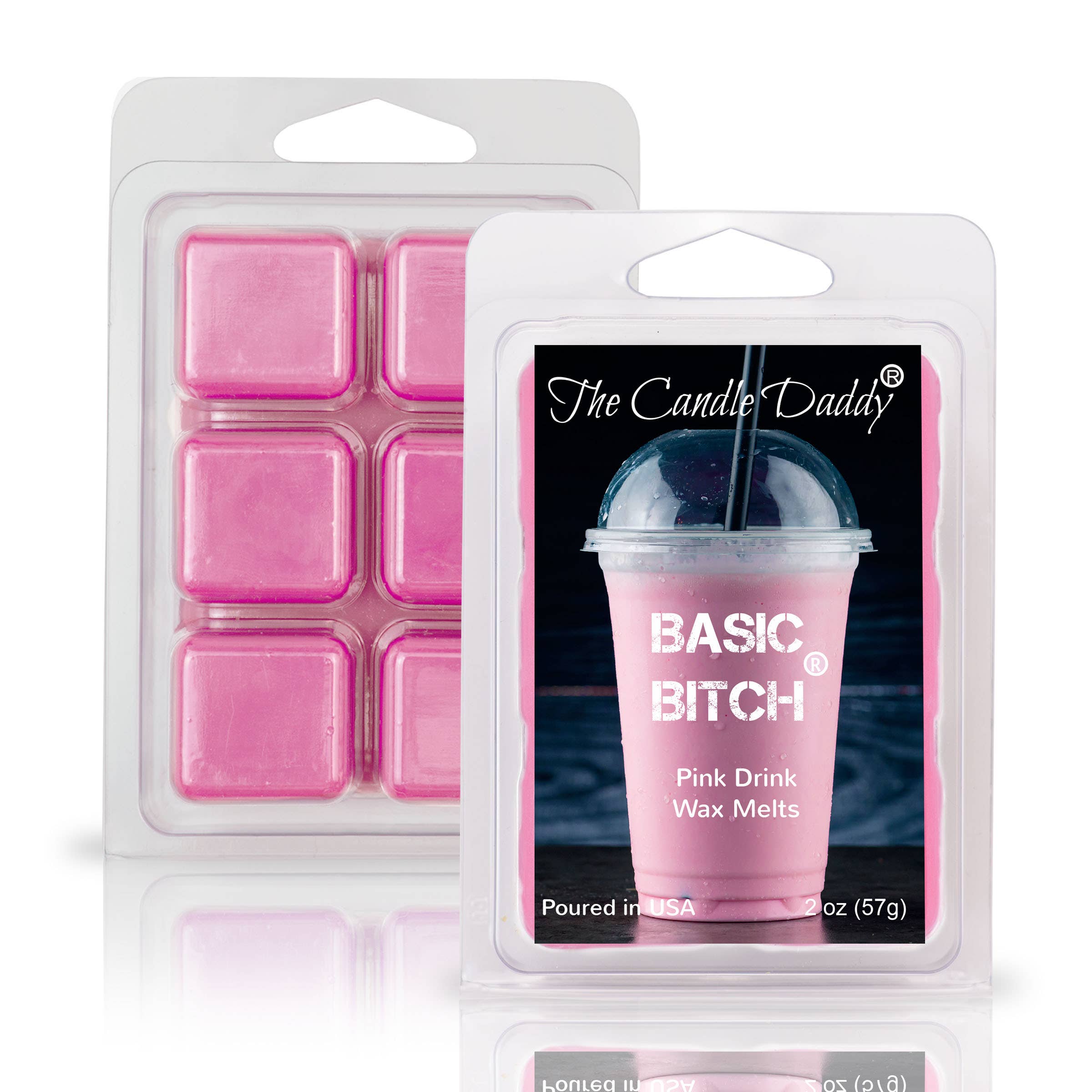 The Candle Daddy - Wholesale Wax Melt - FUNNY FALL HALLOWEEN - BASIC BITCH - PINK DRINK WAX MELT