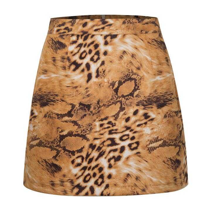 Masyal - Wholesale Skirt - Women's - Western suede hip-wrapped A-line miniskirt autumn and winter16