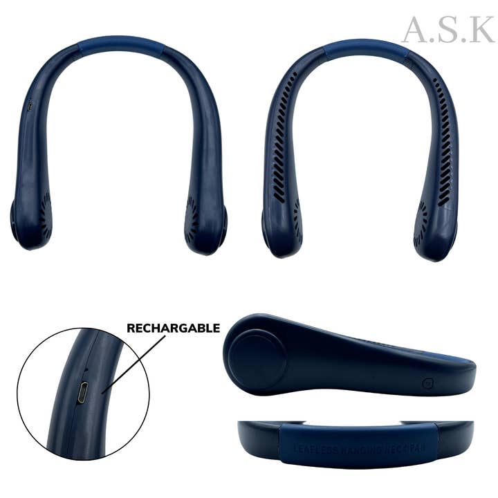 K & S WHOLESALE INC - Wholesale Handheld electric fan - A.S.K Vaneless Neck Fan 54 CT Display5