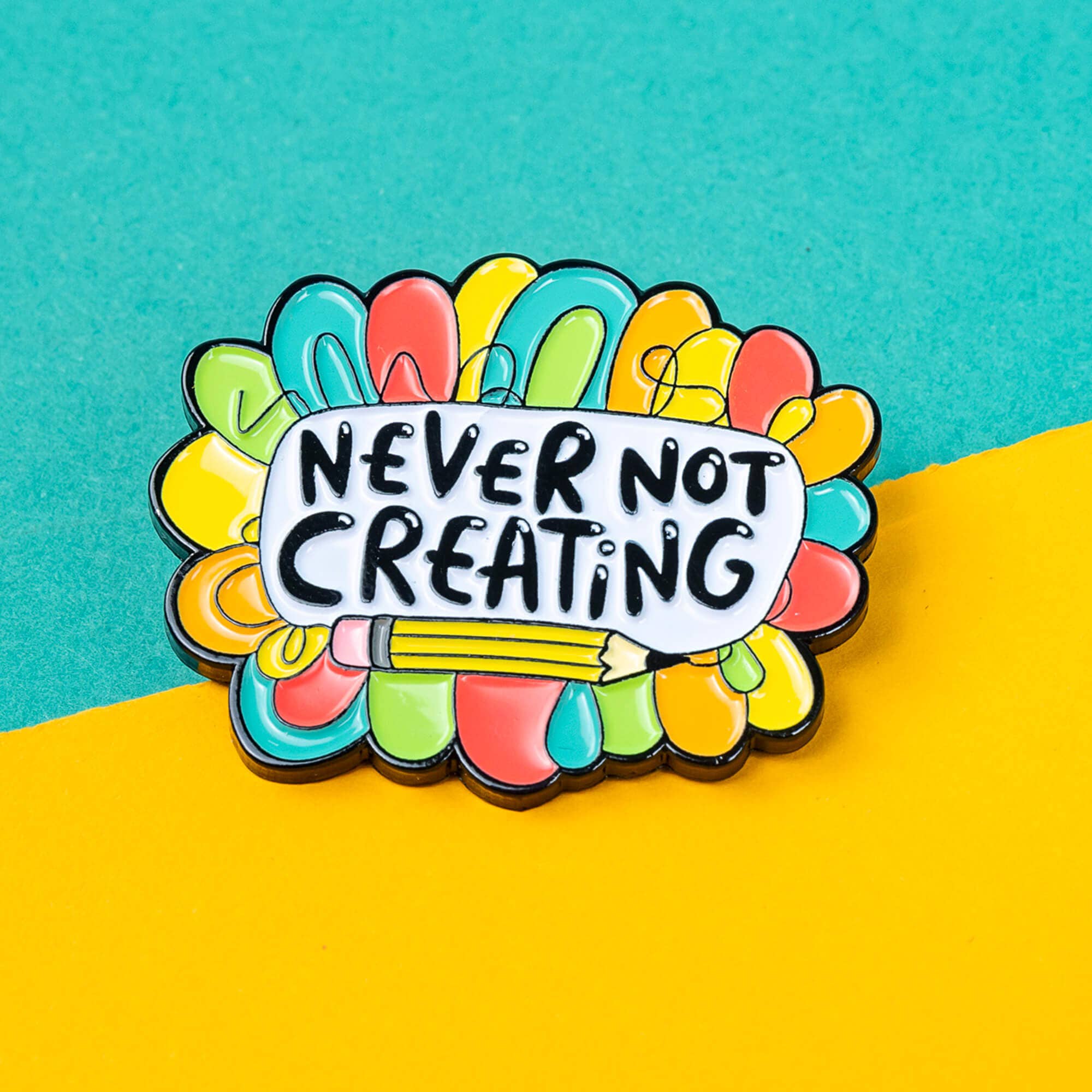 Katie Abey - Wholesale Lapel Pin/Button - Never Not Creating Enamel Pin Badge1