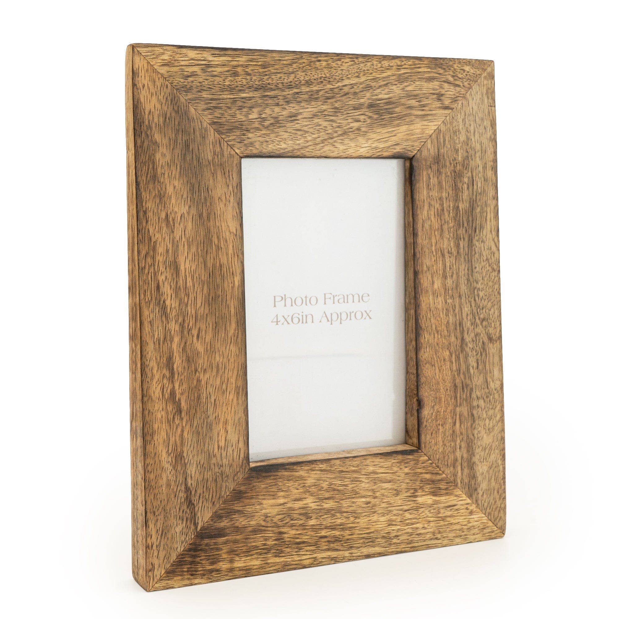 Candlelight Products Ltd – wholesale Picture frame – Dark Brown Wedge Photo Frame Mango Wood 4x6" 6PK1