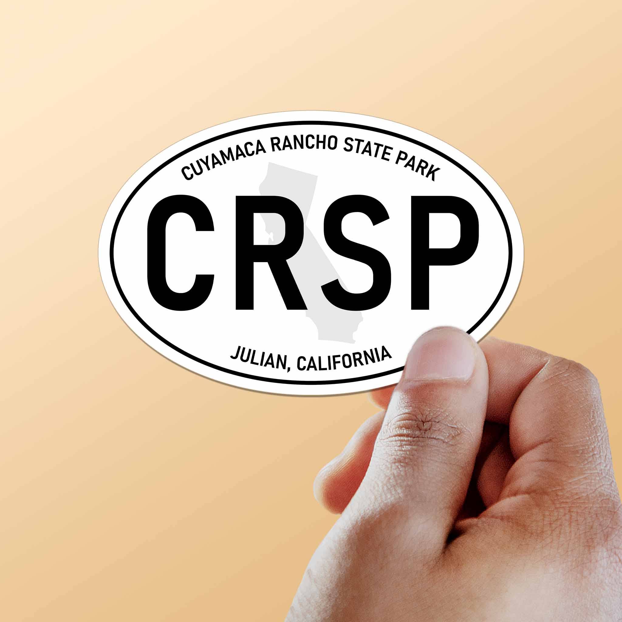 Sentinel Supply - Vendita all'ingrosso Adesivo - Adesivo ovale bianco Cuyamaca Rancho State Park California0