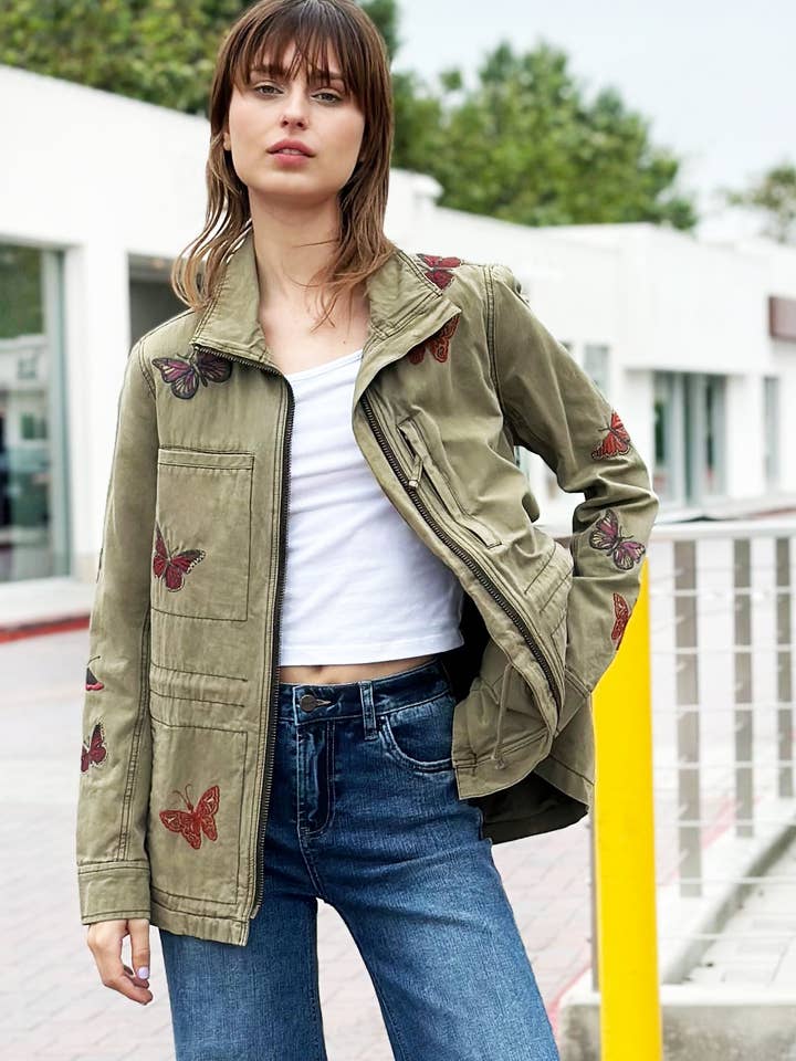 Rider Embroidered Jacket for wholesale by Billy T