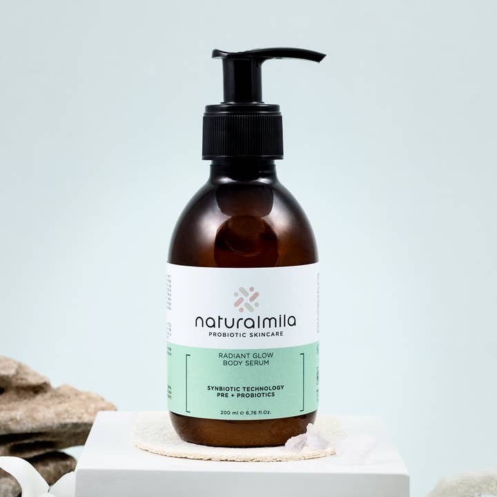 Illuminating and Radiant Probiotic Body Serum for wholesale by Naturalmila Probiotic Skincare