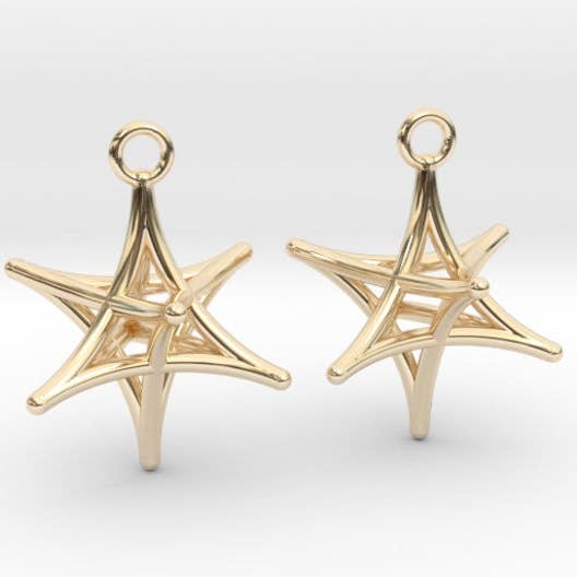 Pendientes Merkaba (Metal) para venta al por mayor de Hanusa Design
