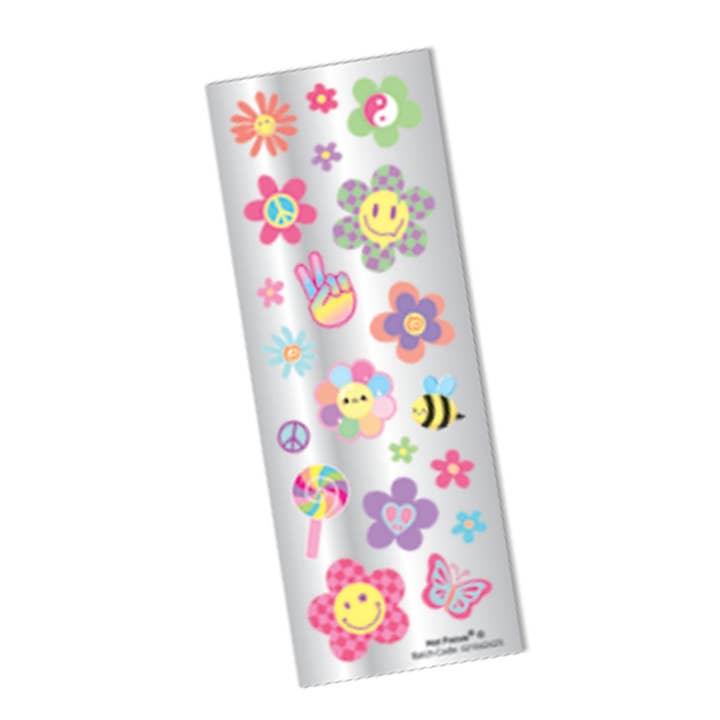 Hot Focus, Inc. - Wholesale Water Bottle - Mason Jar, Groovy Flower2
