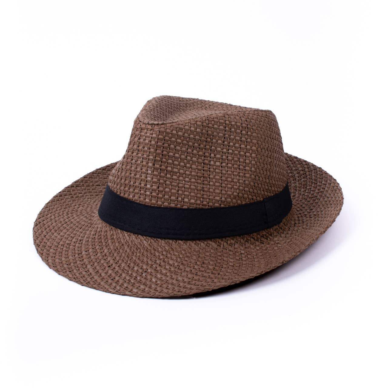 Selini New York - Wholesale Fedora - Men's - Wide Brim Black Banded Trilby Fashion Fedora Hat -FSS171322